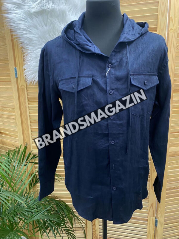 Льняная рубашка Brunello Cucinelli BM71723177
