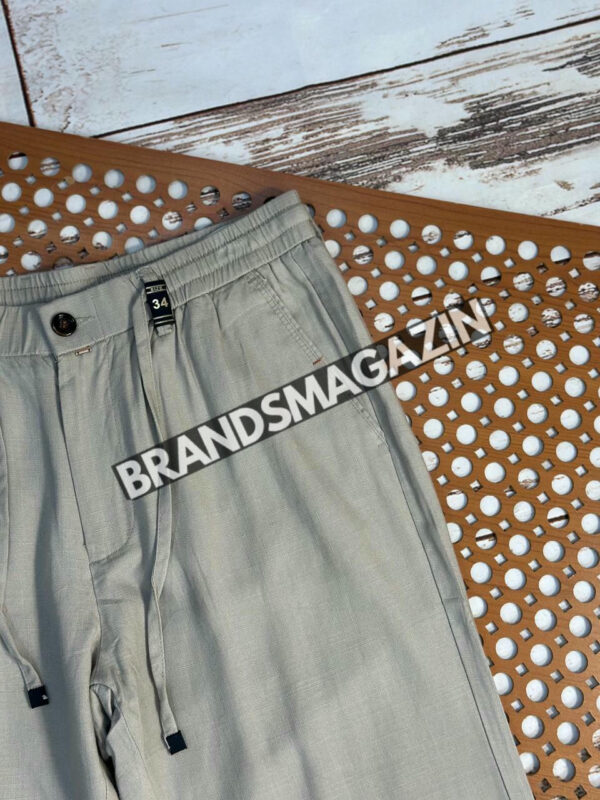Льняные брюки Zegna BM72174777 3
