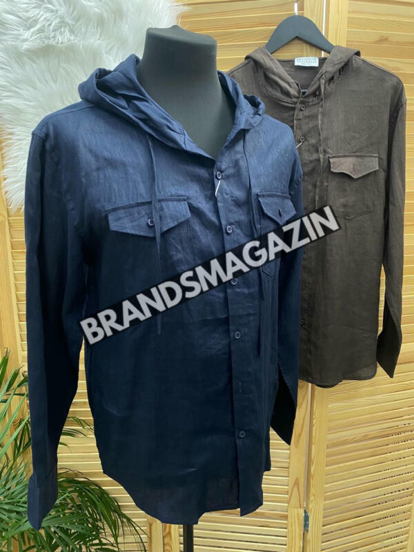 Льняная рубашка Brunello Cucinelli BM71723177 2