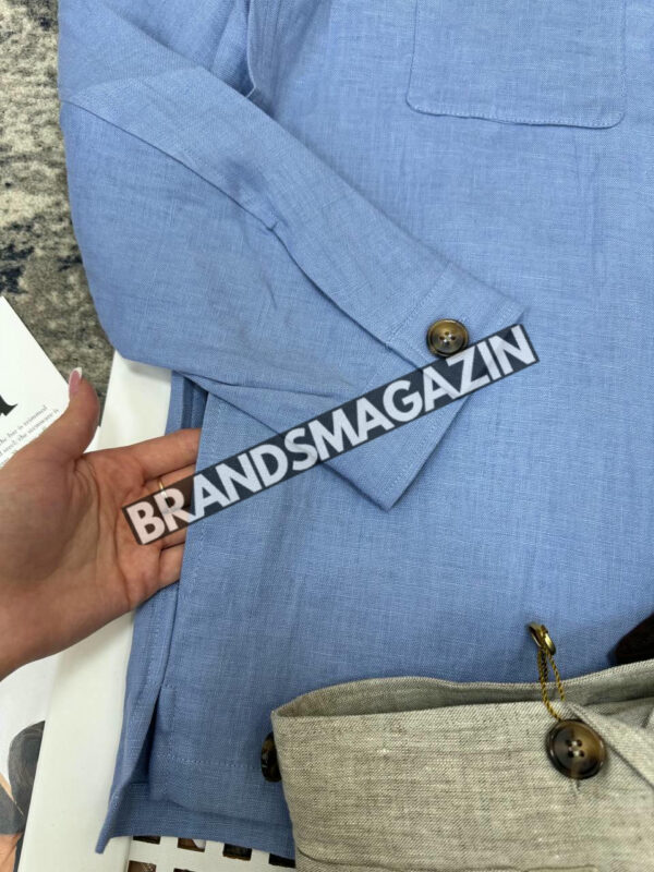 Льняная рубашка Loro Piana BM71322777 3