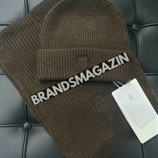 Комплект шапка и шарф Brunello Cucinelli BM46492013477