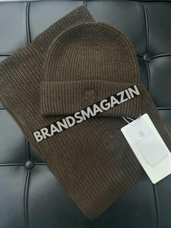 Комплект шапка и шарф Brunello Cucinelli BM46492013477