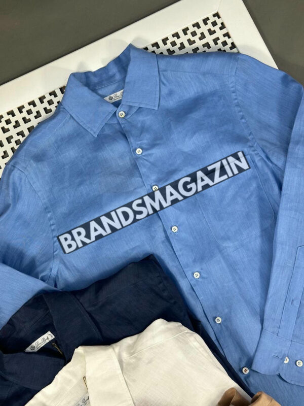 Льняная рубашка Loro Piana BM71358477 3