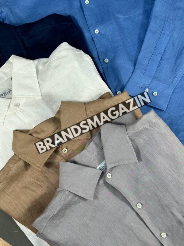 Льняная рубашка Loro Piana BM71358477 4