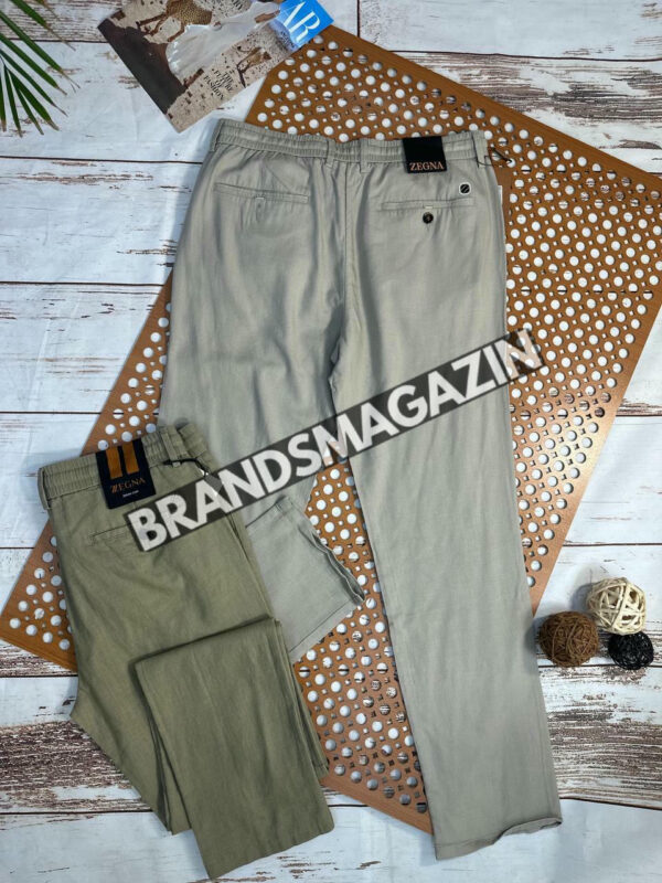Льняные брюки Zegna BM72174777 4