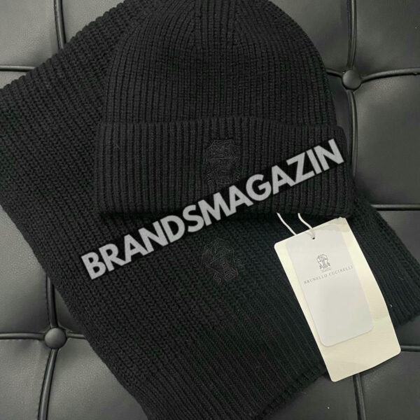 Комплект шапка и шарф Brunello Cucinelli BM46492013877