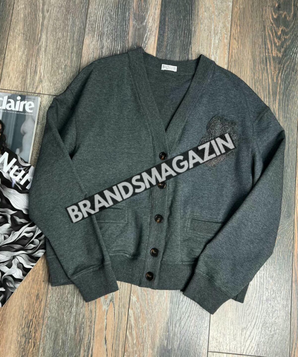 Кардиган Brunello Cucinelli BM47593534777 Кардиган Brunello Cucinelli BM47593534777