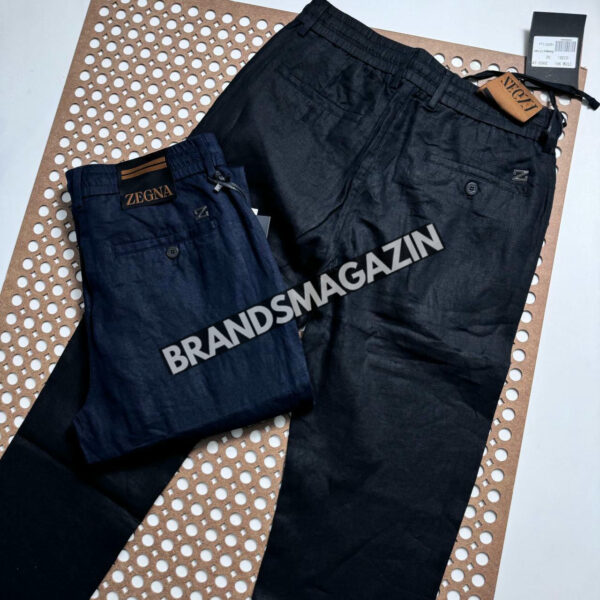 Льняные брюки Zegna BM71342777 7