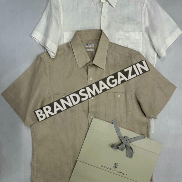 Льняная рубашка Brunello Cucinelli BM72149877