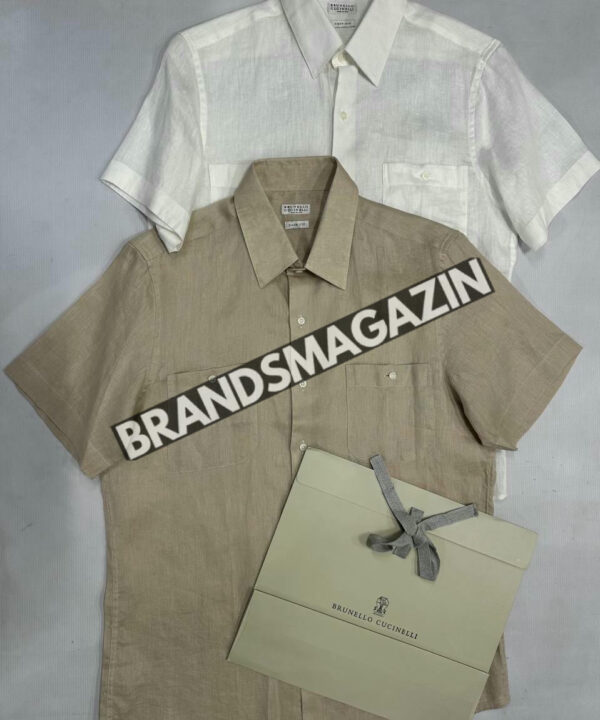Льняная рубашка Brunello Cucinelli BM72149877 Льняная рубашка Brunello Cucinelli BM72149877
