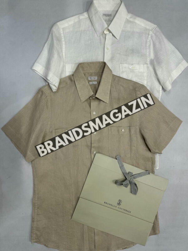 Льняная рубашка Brunello Cucinelli BM72149877