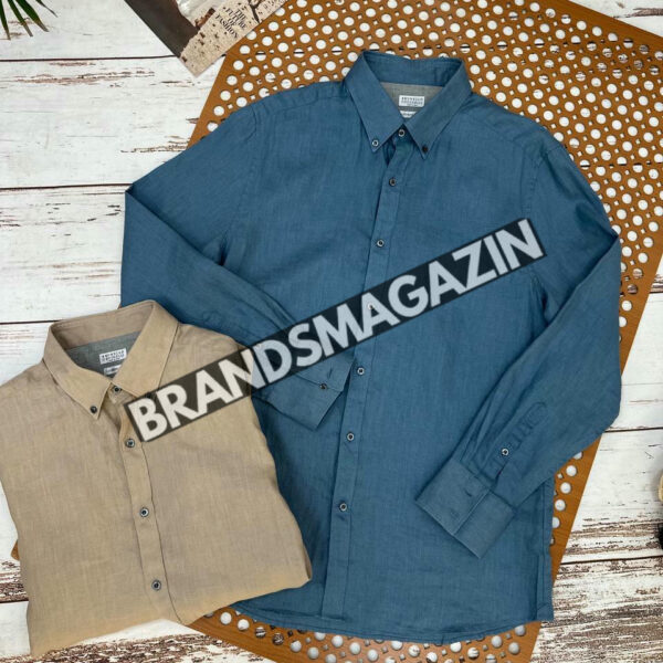 Льняная рубашка Brunello Cucinelli BM72175177