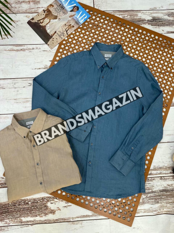 Льняная рубашка Brunello Cucinelli BM72175177