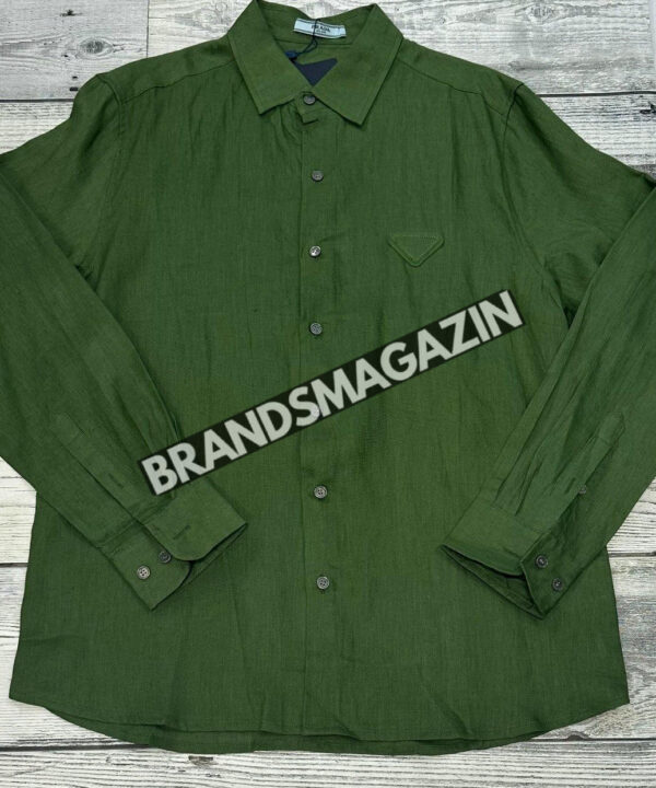 Льняная рубашка Prada BM71592177 Льняная рубашка Prada BM71592177