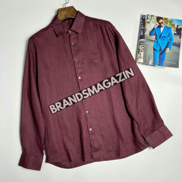 Льняная рубашка Prada BM71828577