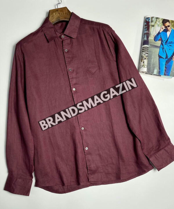 Льняная рубашка Prada BM71828577 Льняная рубашка Prada BM71828577
