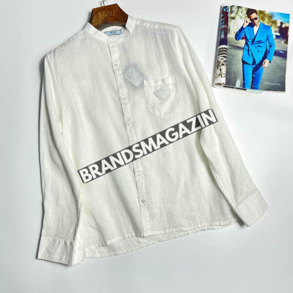 Льняная рубашка Prada BM71828677