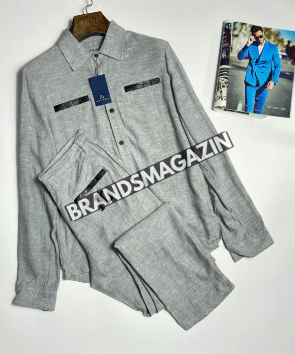 Льняной костюм Angelo Galasso BM71829277 Льняной костюм Angelo Galasso BM71829277