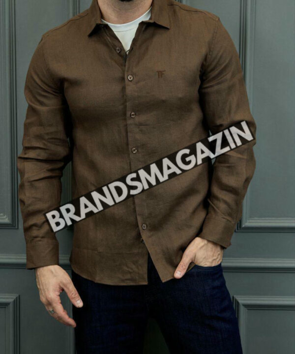 Льняная рубашка Tom Ford BM71194477 Льняная рубашка Tom Ford BM71194477