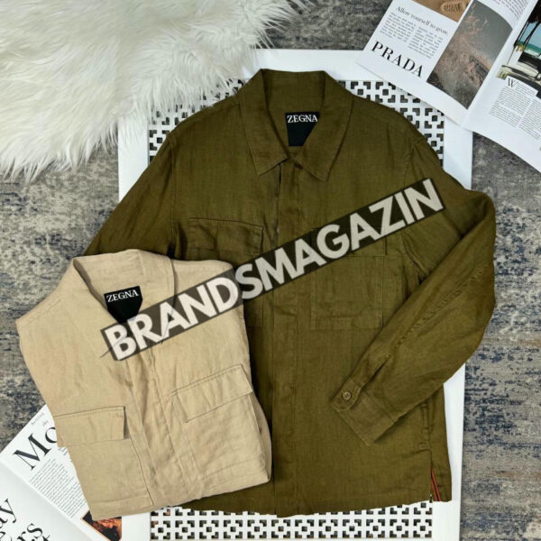 Льняная рубашка Zegna BM71321877