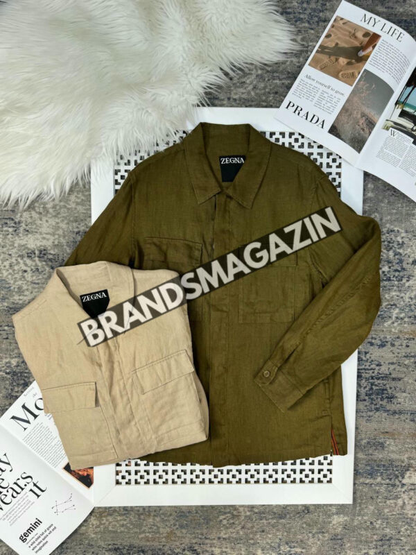 Льняная рубашка Zegna BM71321877