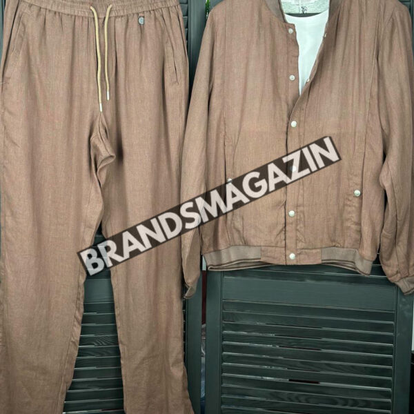 Льняной костюм Brunello Cucinelli BM71569977