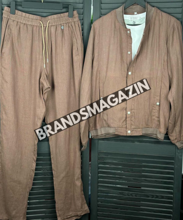 Льняной костюм Brunello Cucinelli BM71569977 Льняной костюм Brunello Cucinelli BM71569977