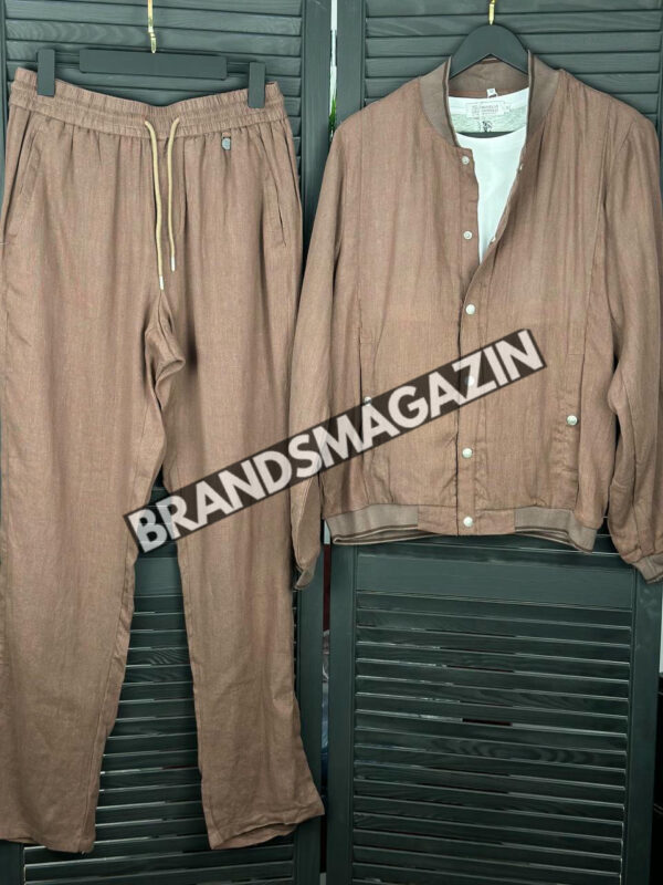 Льняной костюм Brunello Cucinelli BM71569977