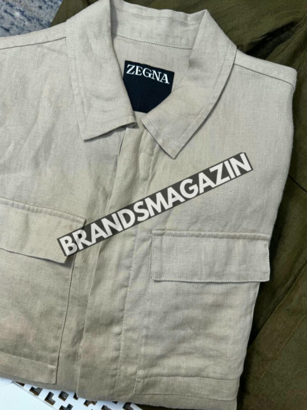 Льняная рубашка Zegna BM71321877 3