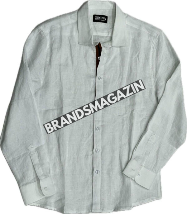 Льняная рубашка Zegna BM71796277