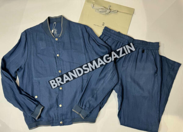 Льняной костюм Brunello Cucinelli BM71593877