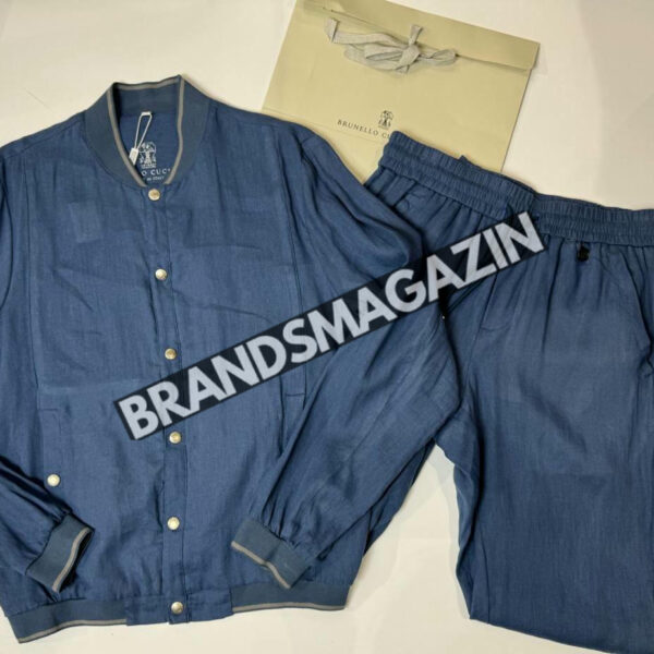 Льняной костюм Brunello Cucinelli BM71593877
