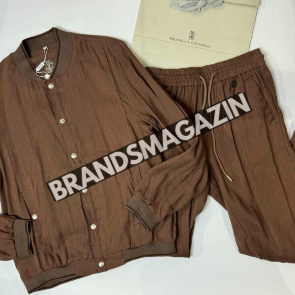 Льняной костюм Brunello Cucinelli BM71593977