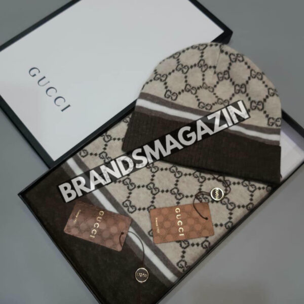 Комплект шапка и шарф Gucci BM46385248777