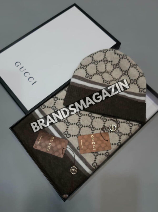 Комплект шапка и шарф Gucci BM46385248777