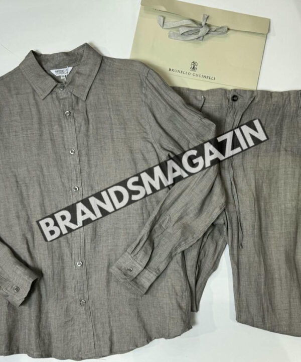 Льняной костюм Brunello Cucinelli BM71594077 Льняной костюм Brunello Cucinelli BM71594077