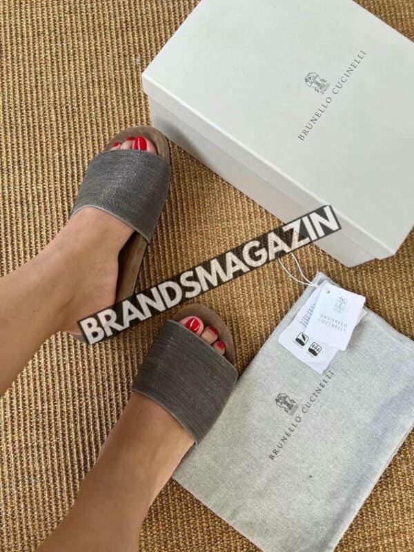 Шлепанцы Brunello Cucinelli BM70622077 4