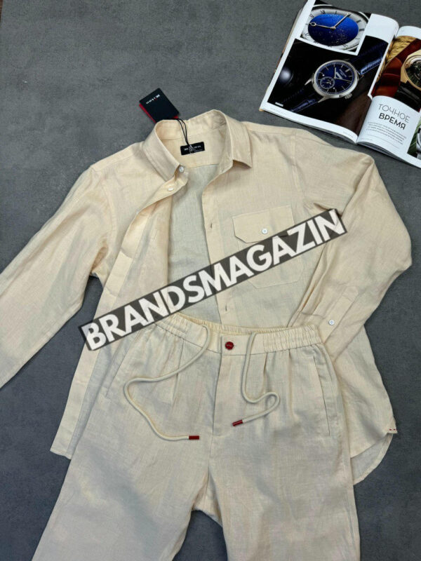 Льняной костюм Kiton BM7043177 2