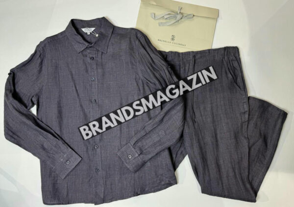 Льняной костюм Brunello Cucinelli BM71594177