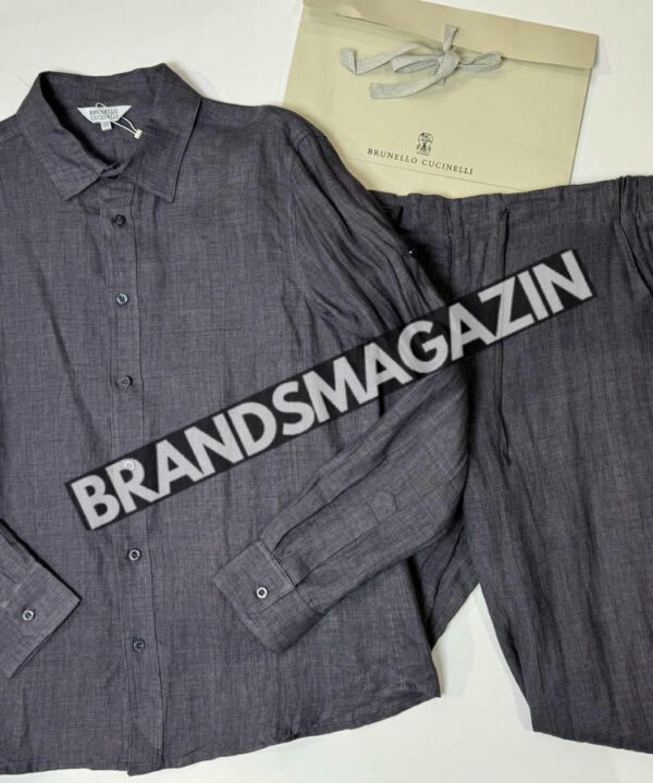 Льняной костюм Brunello Cucinelli BM71594177 Льняной костюм Brunello Cucinelli BM71594177