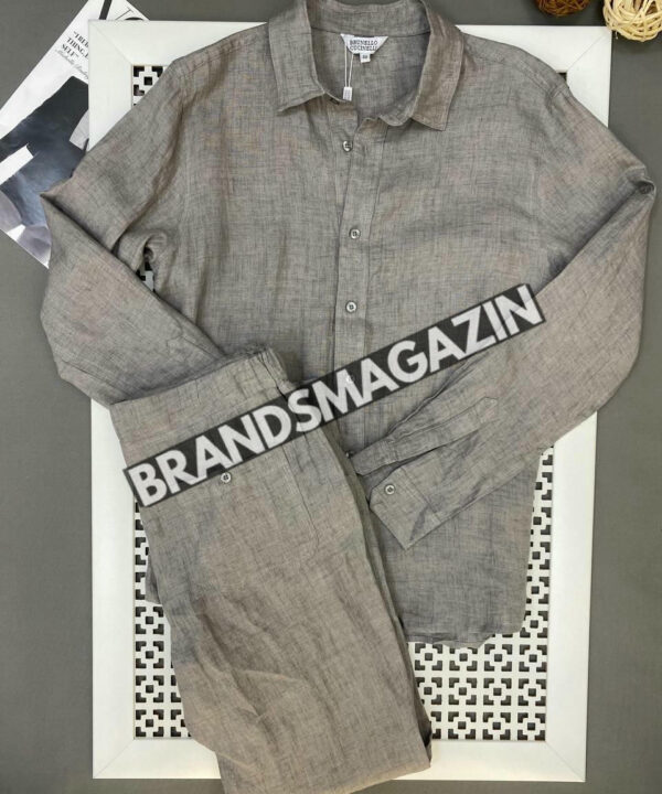 Льняной костюм Brunello Cucinelli BM71594377 Льняной костюм Brunello Cucinelli BM71594377