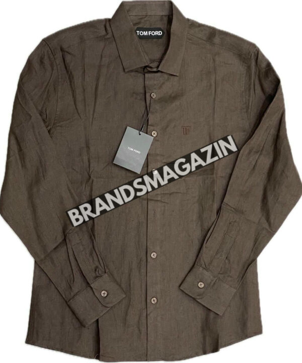 Льняная рубашка Tom Ford BM71796477 Льняная рубашка Tom Ford BM71796477