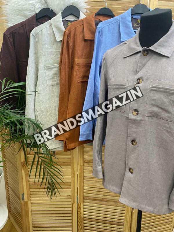 Льняная рубашка Loro Piana BM71722677 2