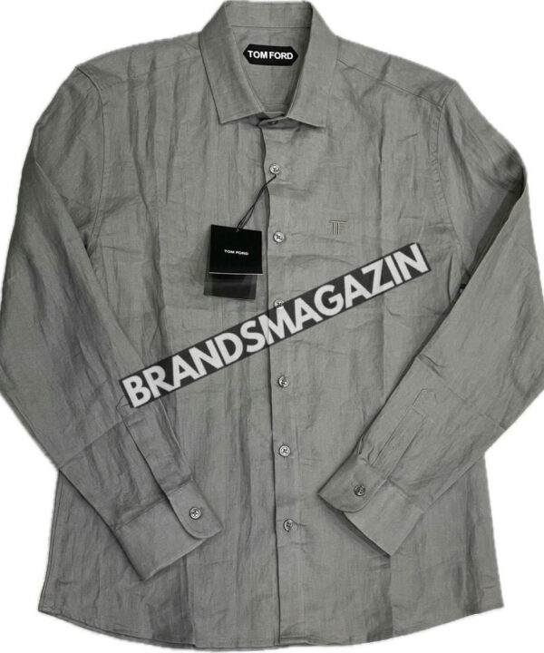 Льняная рубашка Tom Ford BM71796677 Льняная рубашка Tom Ford BM71796677