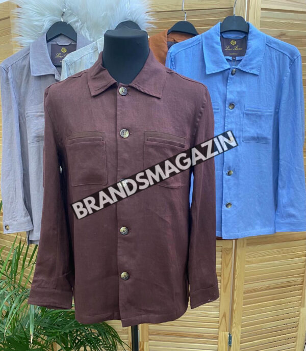 Льняная рубашка Loro Piana BM71722677 5