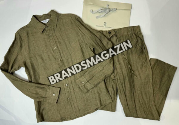 Льняной костюм Brunello Cucinelli BM71594277