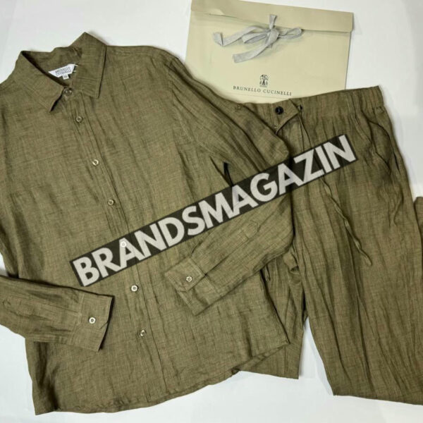 Льняной костюм Brunello Cucinelli BM71594277