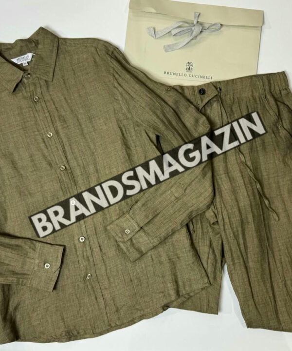 Льняной костюм Brunello Cucinelli BM71594277 Льняной костюм Brunello Cucinelli BM71594277