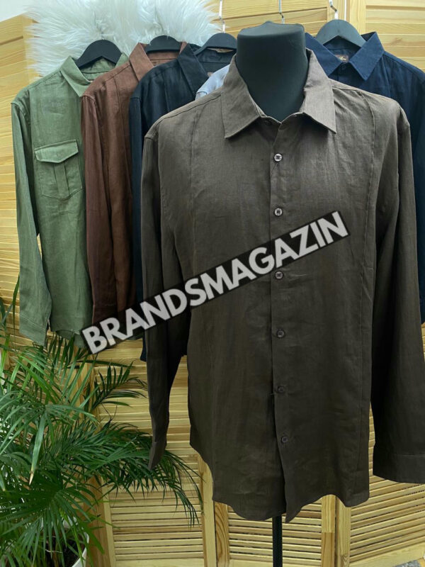 Льняная рубашка Loro Piana BM71722977 3