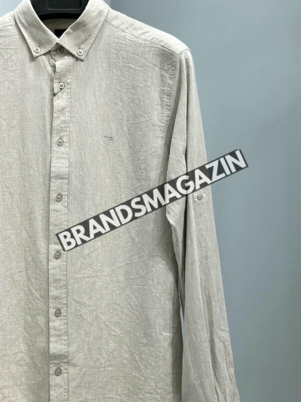 Льняная рубашка Tom Ford BM72075177 3
